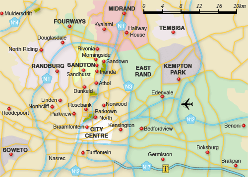 Clickable map of accommodation